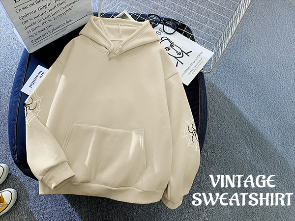 Lytiarul Spider Graphic Streetwear Hoodies For Women Y2k
