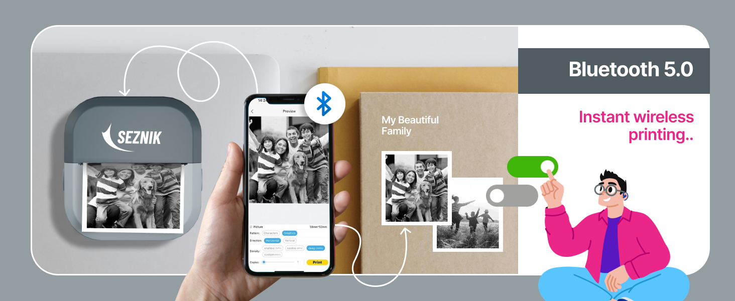 Bluetooth printing from Android and iOS phones using Tiny Print app