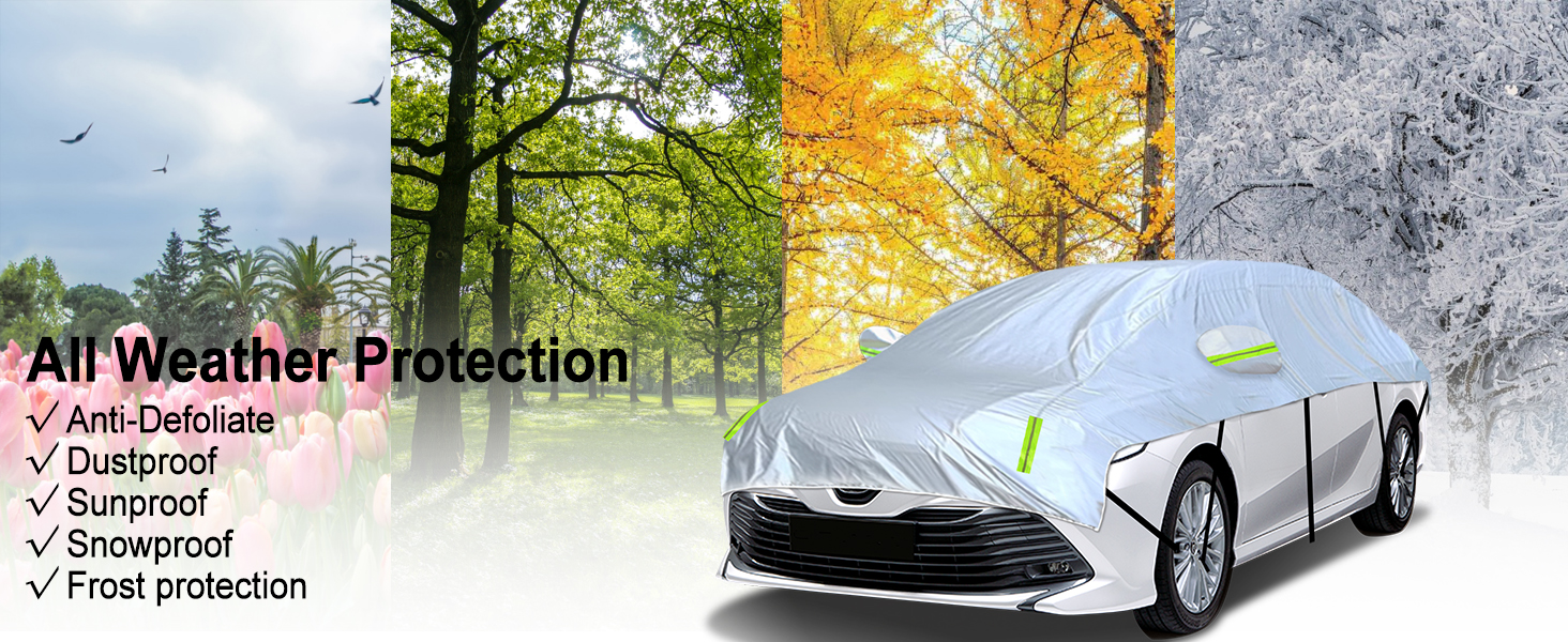 Half car cover suv sedan