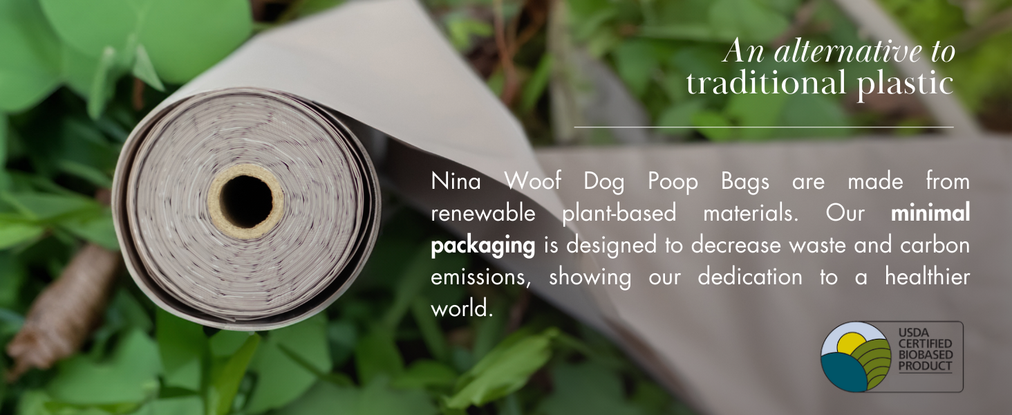 alternative traditional plastic dog poop bags renewable