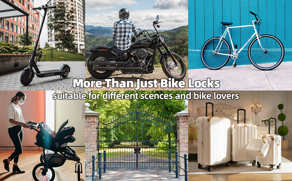 ROCKBROS Bike Lock 5 Digit Combination Bike Cable Lock Lightweight