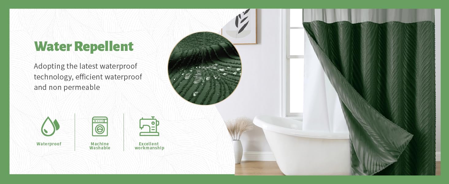 shower curtain with sanp in liner