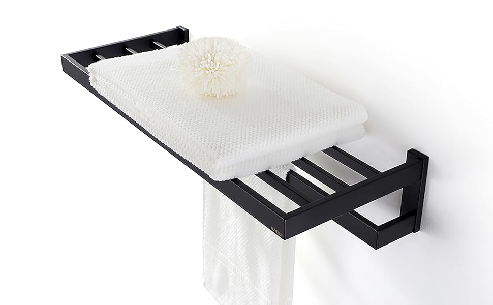  Square Modern Hotel Style Towel Shelf Rack