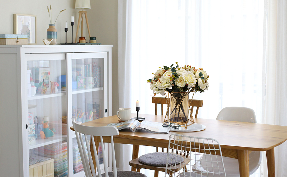 Faux Flowers with Vase 4