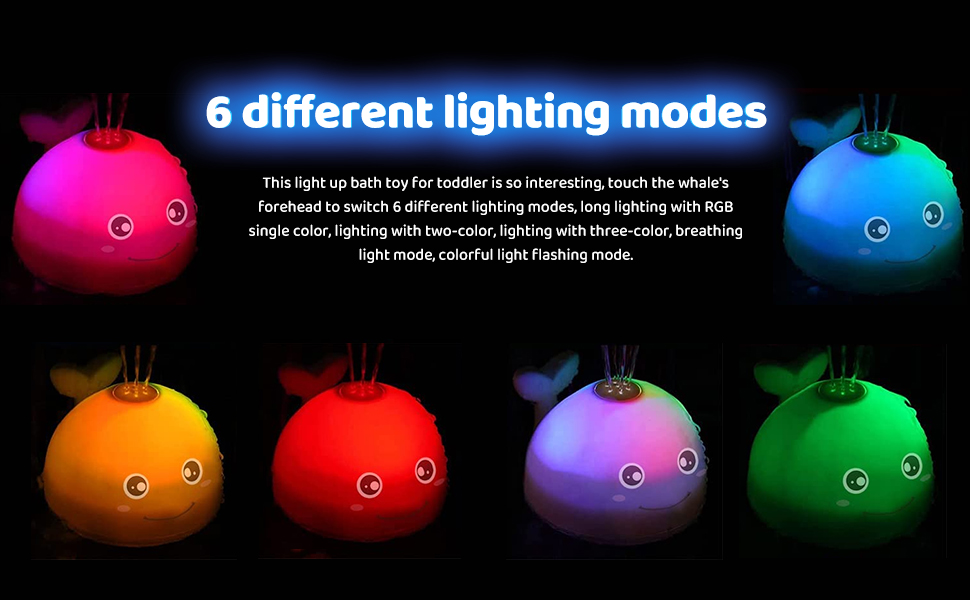 2023 New Upgrad Baby Bath Toys, Rechargeable Baby Light Up Bath Tub