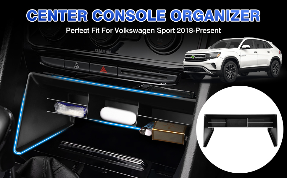 Karltys Center Console Organizer for VW Volkswagen Atlas