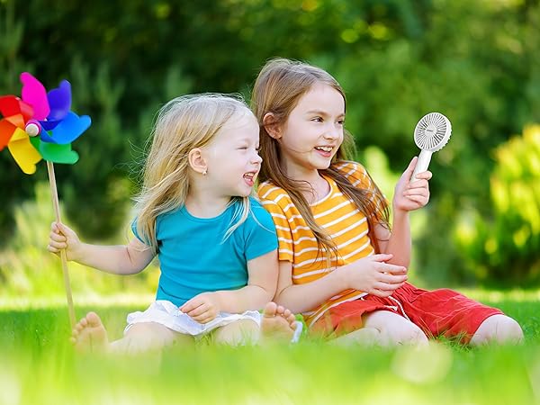 HonHey handheld fan portable fan mini fan hand fan personal fan