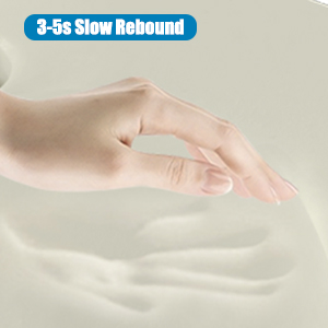 Slow rebound memory foam 