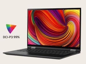 LG gram 14-inch 2in1 Lightweight Laptop, Intel Evo Edition - Intel Core Ultra 7 Processor, Windows 11 Home, 32GB RAM, 2TB SSD, Black 11 14T90S