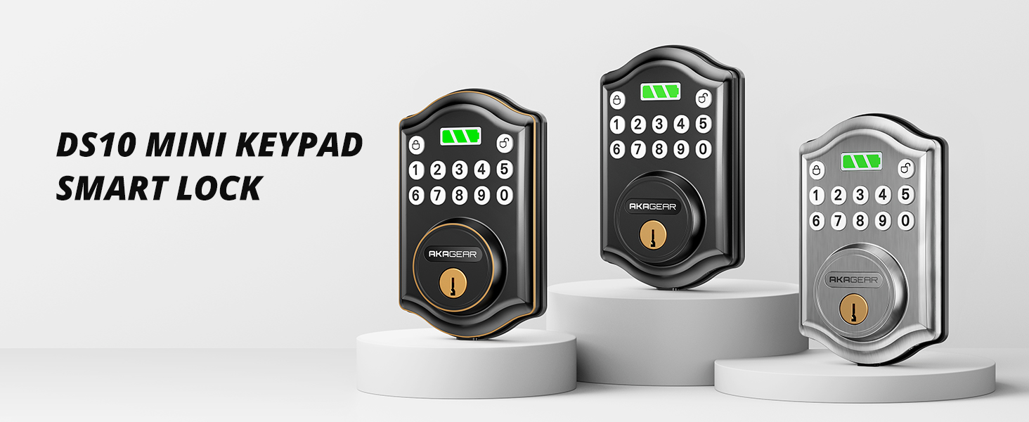 AkaGear Keyless Entry Door Lock with Keypad Smart Deadbolt Lock for