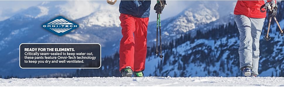 Waterproof breathable snow pants for men
