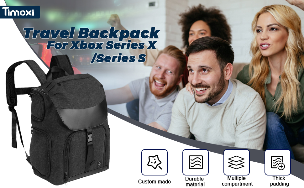 Timoxi Xbox Travel Backpack Compatible with Xbox Series X