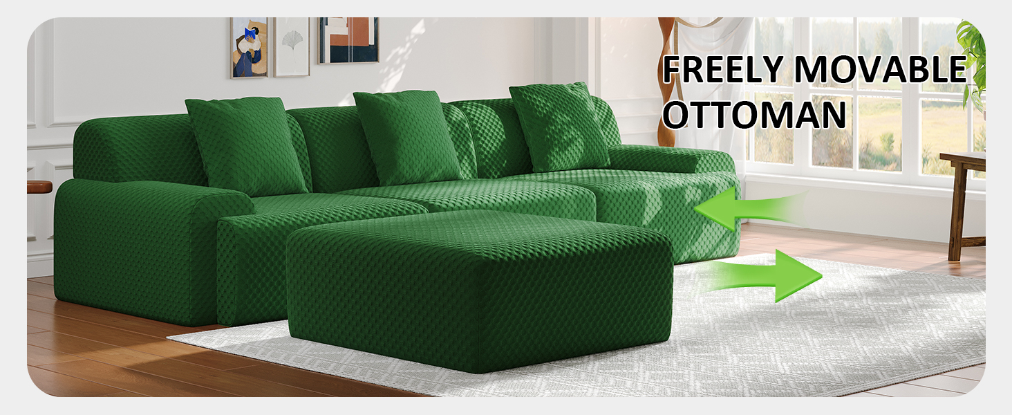 113" Modular Sectional Sofa