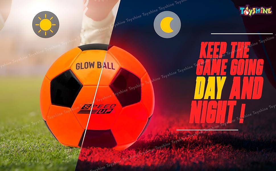Toyshine Speed Up LED Light Up Glow Football Night Sport Game Training