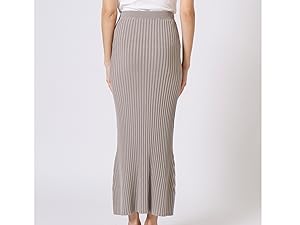 【美品】ウィムガゼット-Whim Gazette-ニットペンシルロングスカート 美品】ウィムガゼット-Whim Gazette-ニットペンシルロング