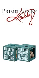 Decorative beach themed shell holder. 