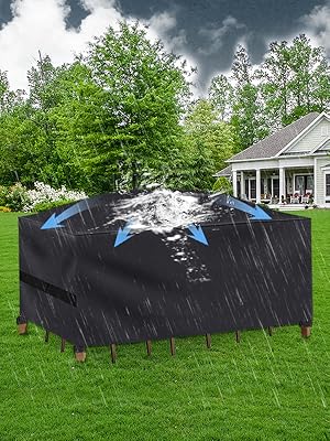 outdoor furniture covers waterproof thermal four tablecover exterior seats protectors feature back
