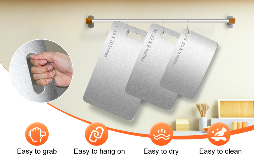 stainless steel cutting boards