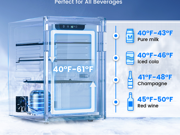 Amazon.com: Feelfunn Wine Cooler, 26 Bottle 95 Can Mini Wine