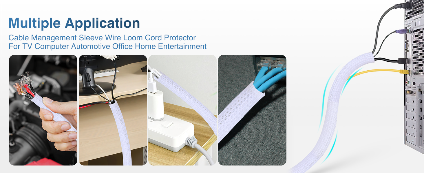 cable Management Sleeve for Electrical Wire 
