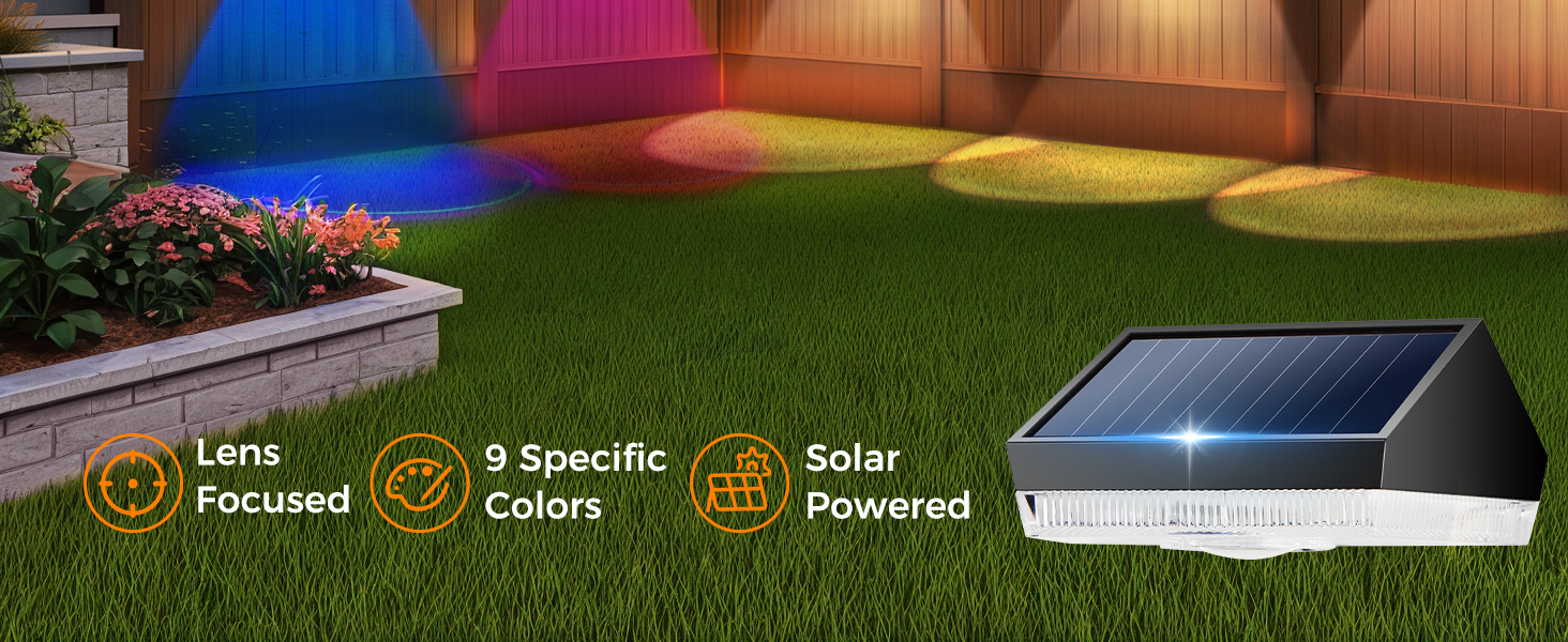 fence lights solar powered