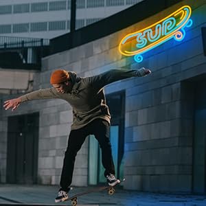 outdoor neon sign