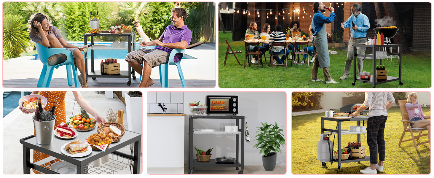 outdoor grill table