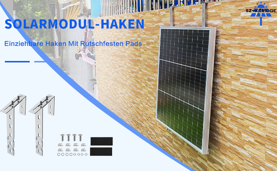 Solarpanel Halterung Haken Balkon