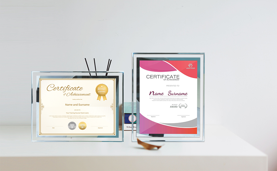 Swallow Bros 5x7 Glass Picture Frame, Glass Photo Frame 5 by 7 for Tabletop