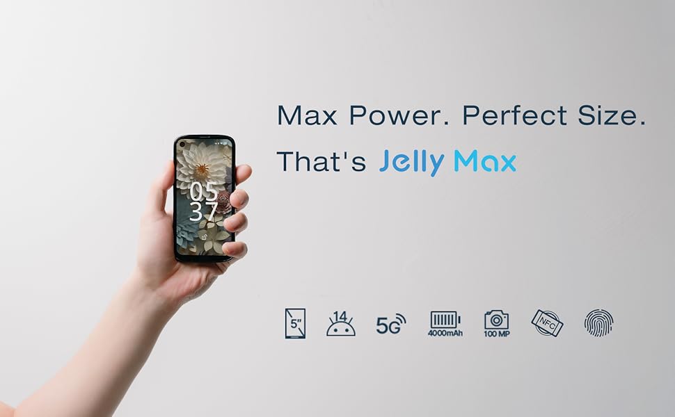 Unihertz Jelly Max, The Smallest 5G Android 14 Smartphone