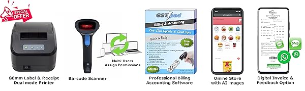 Label and Receipt printing complete setup combo