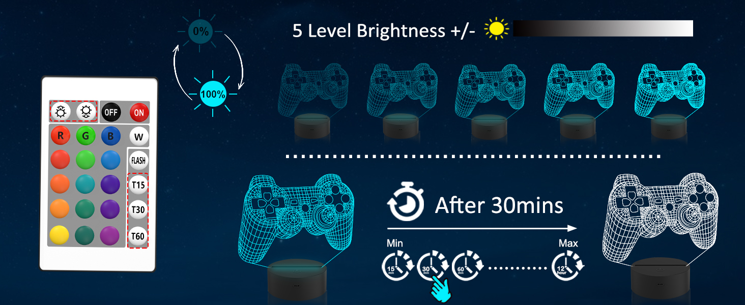 Game Handle Night Light