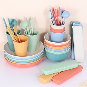 Wheat Straw Dinnerware Set