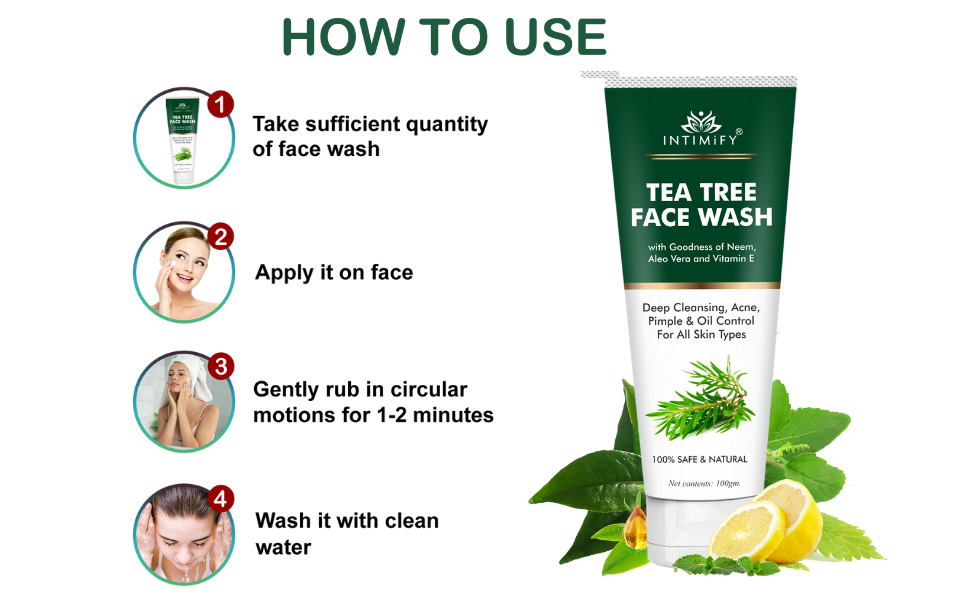 tea tree face wash with neem