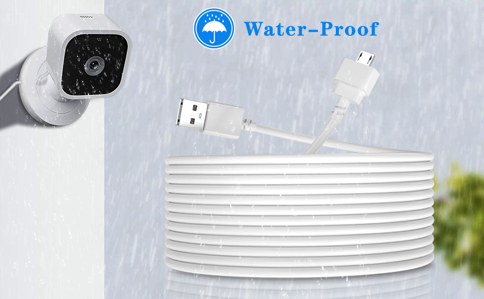 Basesailor Blink Mini Charger Cable with Wall Adapter 10 FT