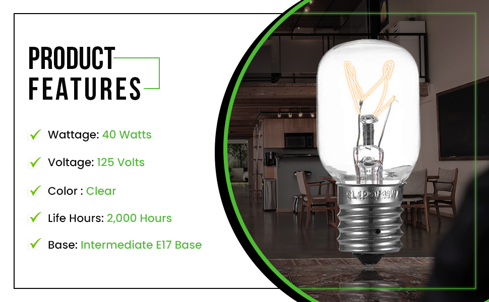 BULBMASTER Microwave Bulb 40 Watts 8206232A Microwave Light