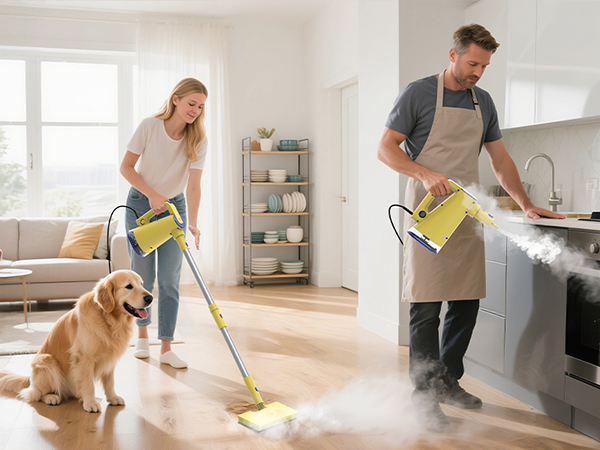 【na.e】 Smooth Reversible All-in-one Amazon.com - Steam Mop with Detachable Handheld Steam