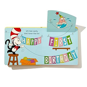 interior image that says "happy first birthday"