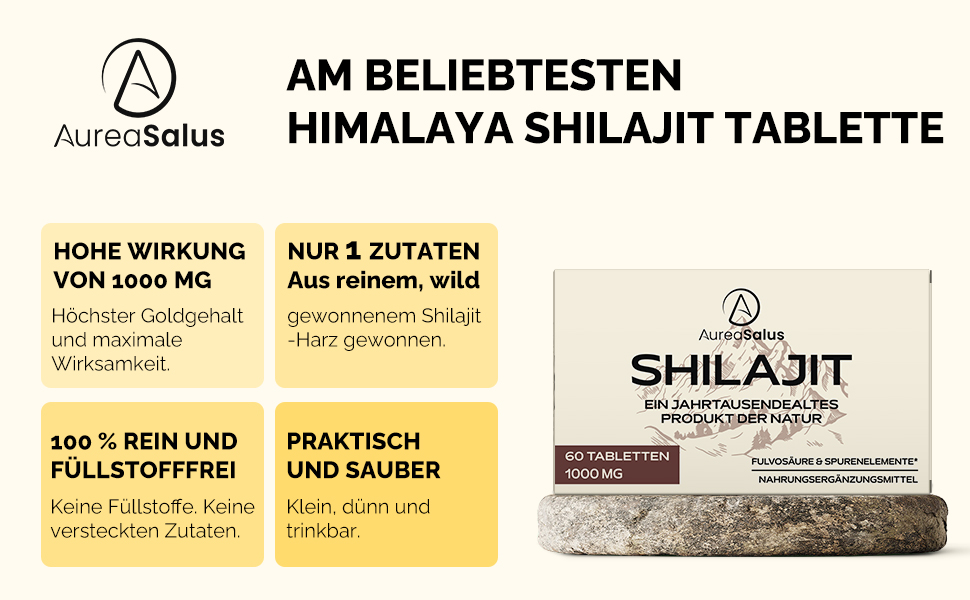 Pure Shilajit Tabletten
