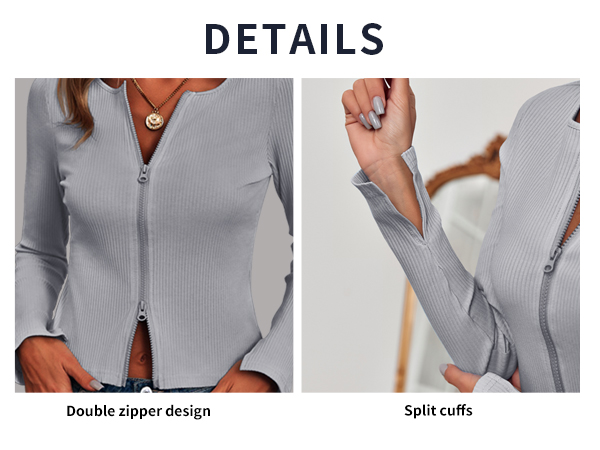 Fisoew Womens Sexy Kint Tops Long Sleeve Cute Deep V Neck