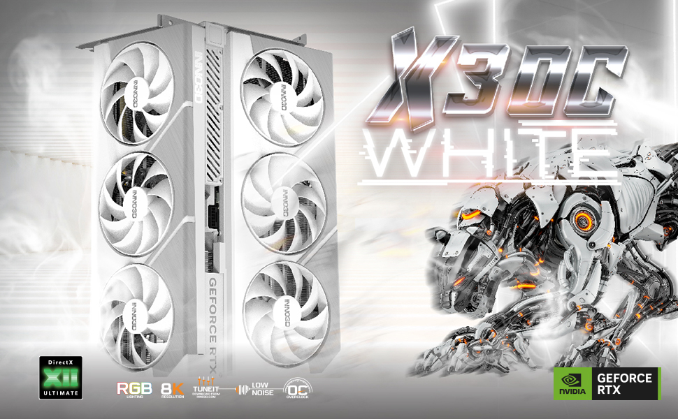 Amazon | Inno3D GeForce RTX 4090 X3 OC WHITE グラフィックス