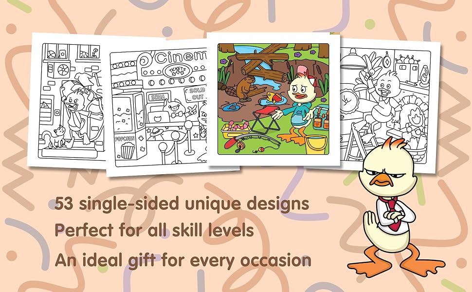 53 single sided unique designs. Perfect for all skill levels. An ideal gift for all occasions.