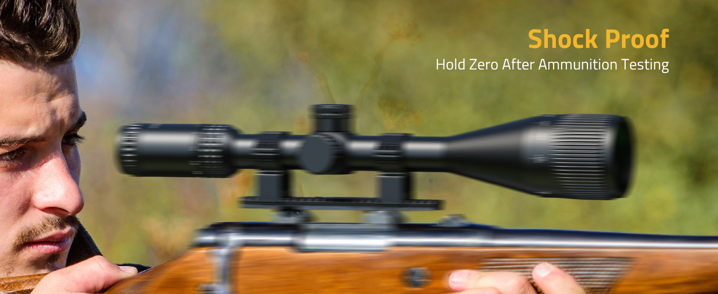 shockproof - CVLIFE JackalHowl 6-18x50 AO Rifle Scope for Hunting