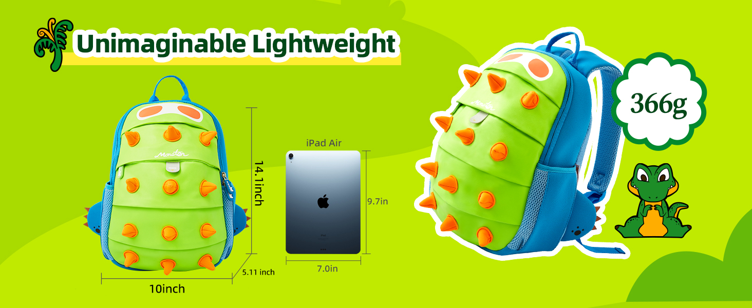 NOHOO Toddler Backpack, Kids Waterproof Backpack Funny