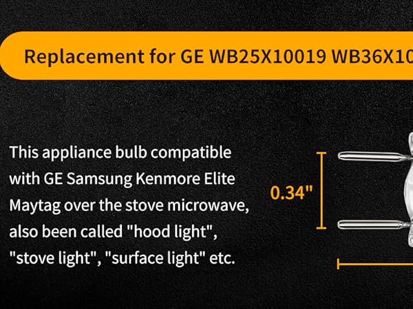 Light Bulb for GE Microwave Oven
