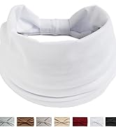 Headbands For Women's Hair, Boho Headband Elastic Soft Flower Wide Headbands for Women Yoga Sport...