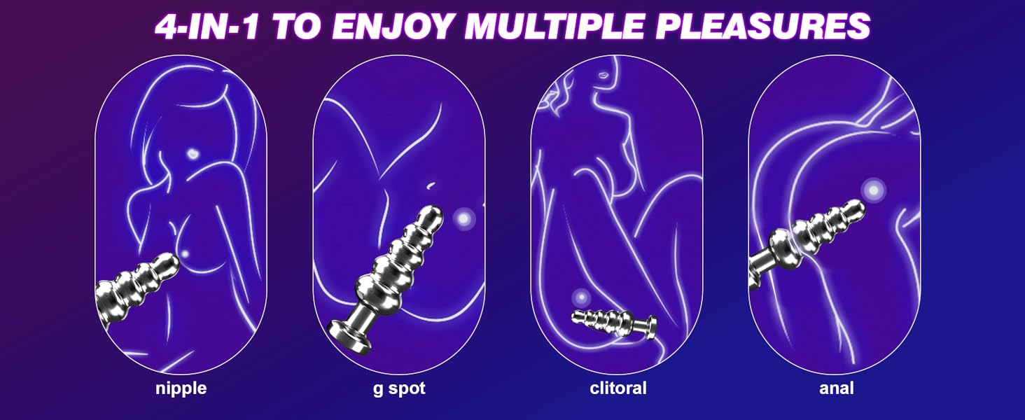 g spot, anal, clit, nipple vibrator