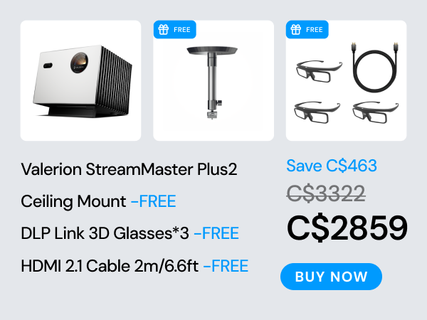 新品 Valerion StreamMaster Plus2 プロジェクター StreamMaster Plus 2 & Plus 4K RGB Triple Laser Projector