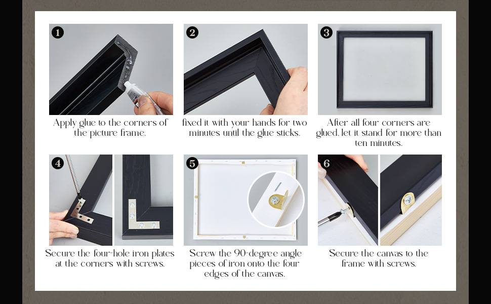 Amazon.com - Suzile 4 Pcs Floating Frames for 16 x 20 Canvas