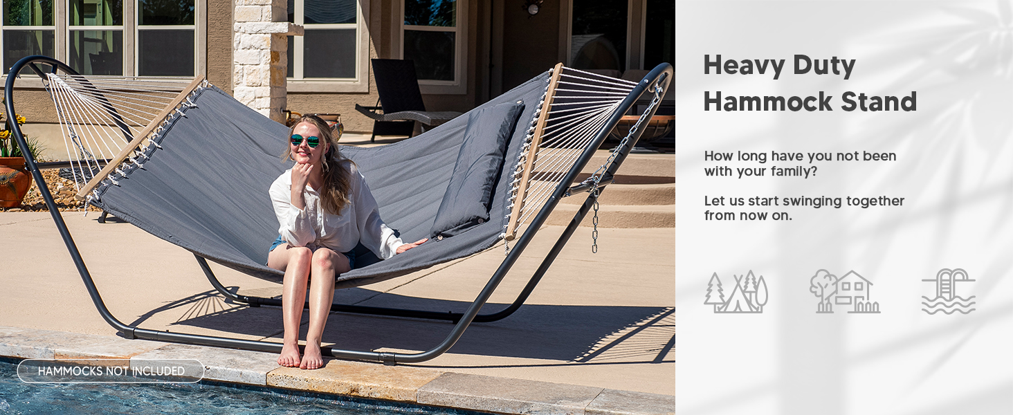 heavy duty hammock stand